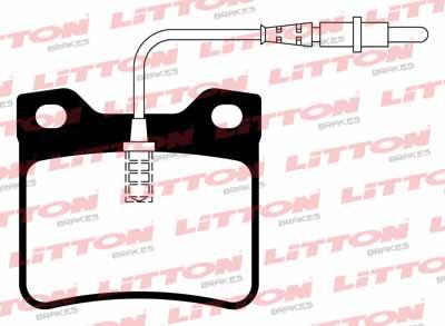 PASTILLAS FRENO TRASERAS PEUGEOT 406 ARGENTINA [LITTON]