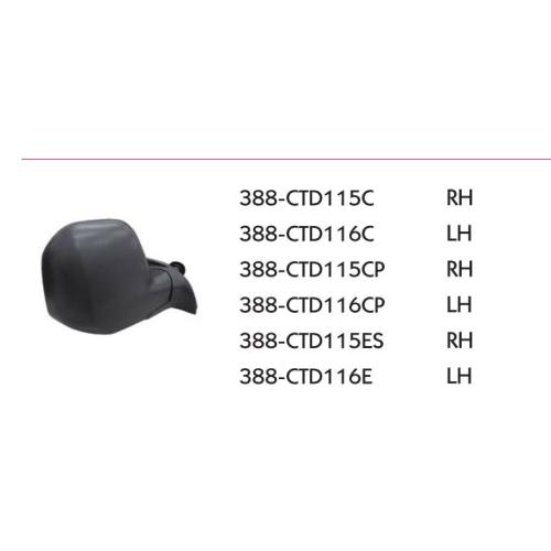 ESPEJO PEUGEOT CITROEN DER. BERLINGOGRAND B9 08...13 PARTNER B9 08...13 CON CONTROL MANUAL