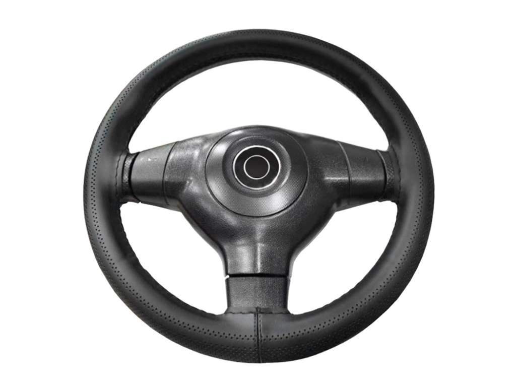 CUBRE VOLANTE UNIV. ECO CUERO NEGRO P/COSER