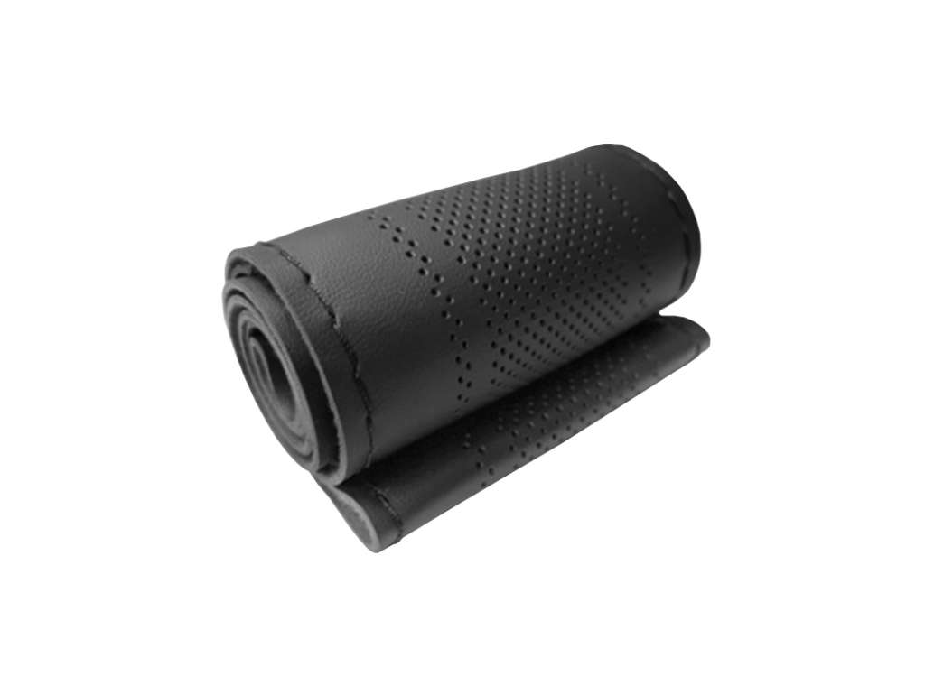 CUBRE VOLANTE UNIV. ECO CUERO NEGRO P/COSER