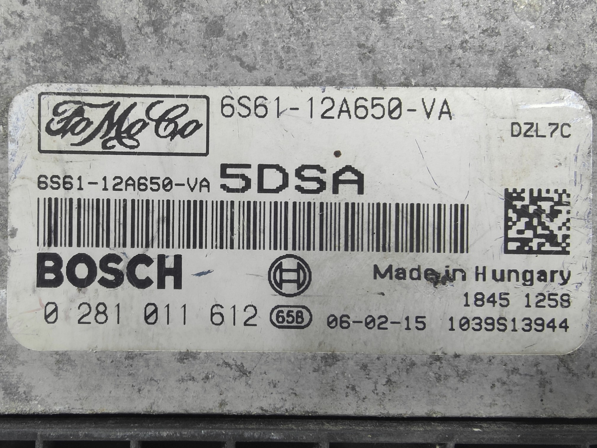 ECU de motor Ford FUSION FOCUS 2.0 1.6 TDCI 2006, Ref: 8081-K3B9
