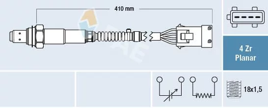 SONDA LAMDA CIT-PEU BER,C3,C4,XSA / 206,207,208,PAR 1.6 16V(TU5JP4) F/