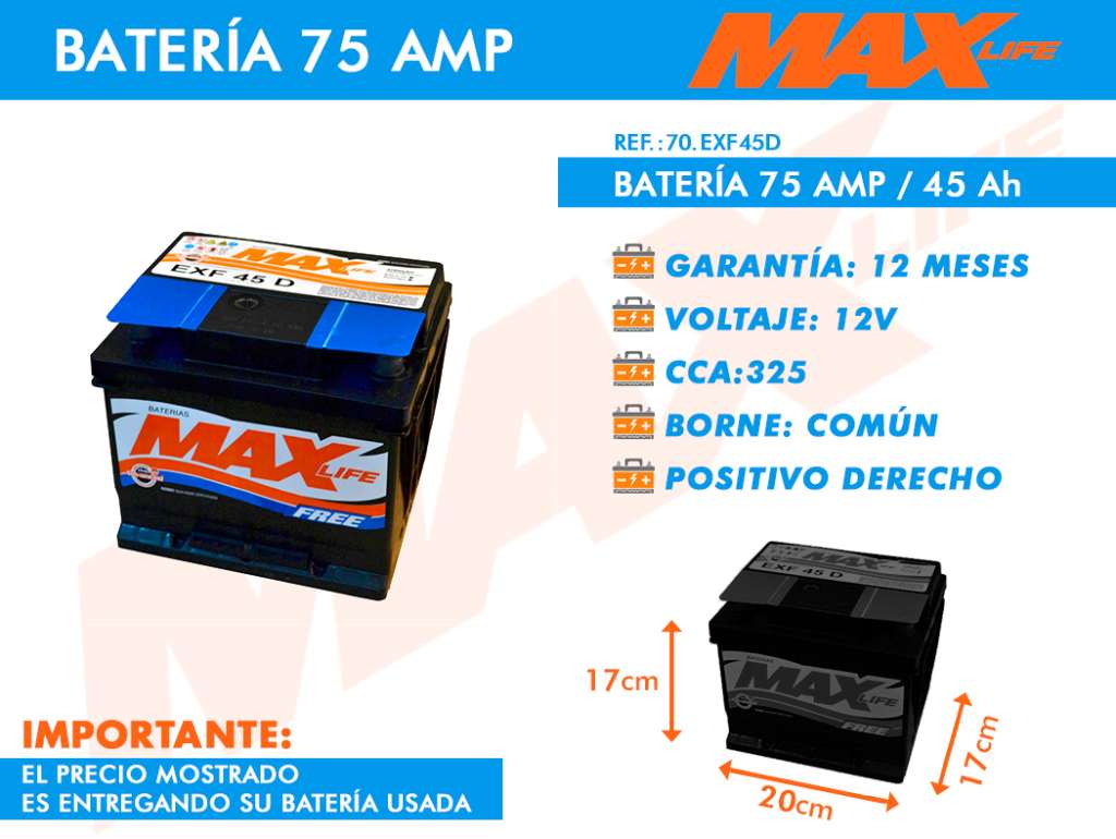 Batería de arranque automotriz