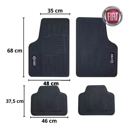 Juego de alfombrillas de goma para piso interior
