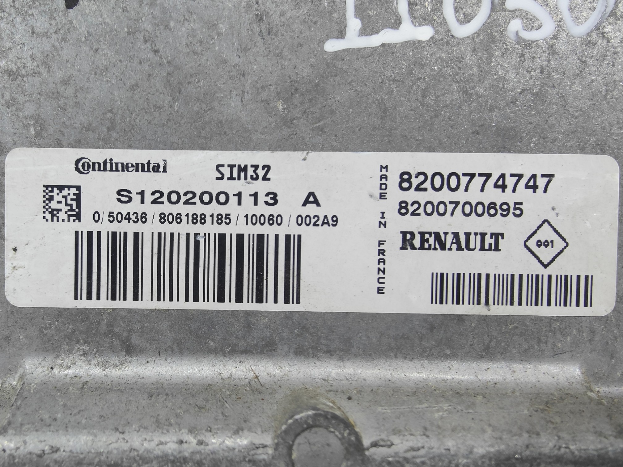 ECU de motor Renault TWINGO 1.2 16V 58CV , Ref: 11030-K3C11