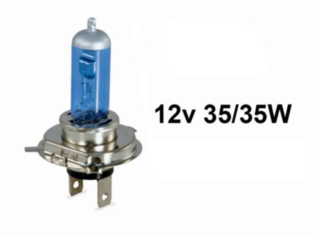 LAMPARA MOTO H4 12V 35/35W P43T AZUL