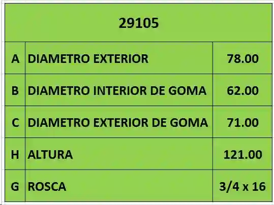 FILTRO ACEITE »  3/4 x 16 FORD-VW (PH2870B)