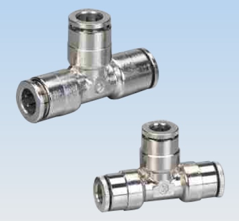 CONEXION RAPIDA EN T TRIPLE 6 X 8 X 6 METAL