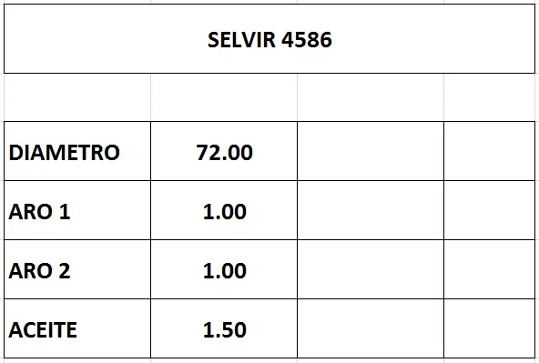 AROS  72.0mm FIAT 1.4 EVO FLEX UNO NOVO-STRAD  STD
