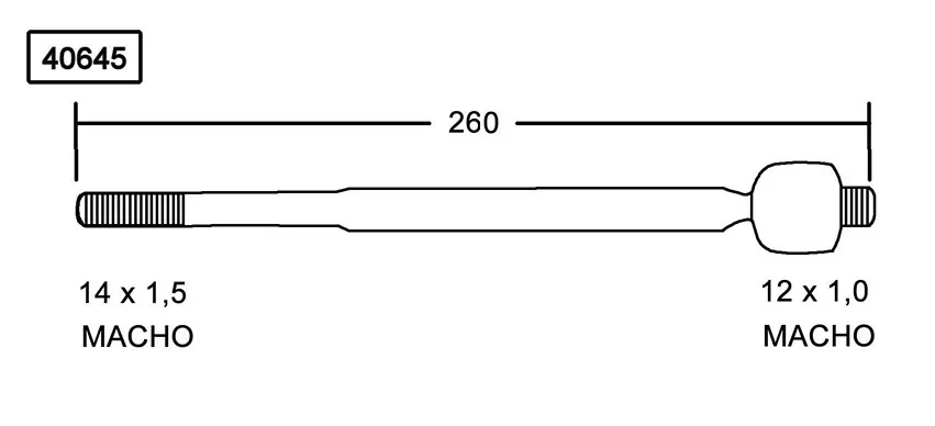 RACK END CITROEN C3-DS3 10 GSP