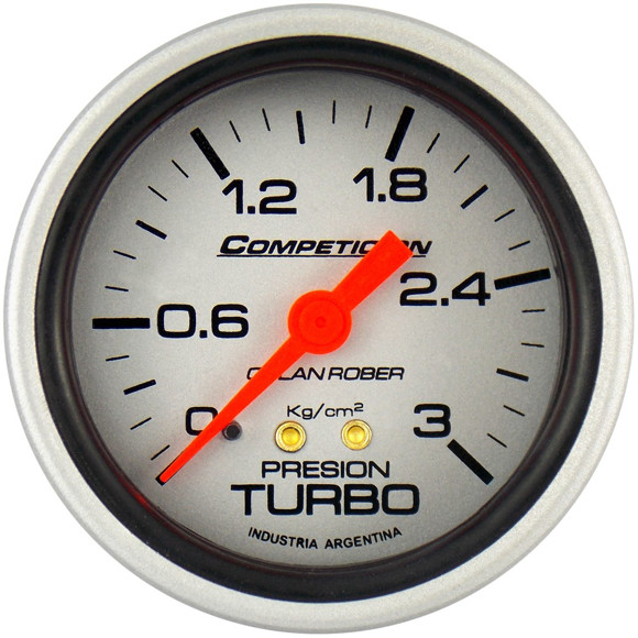 MANOMETRO PRESION DE TURBO ESCALA: 0-3 KG/CM2 FONDO GRIS