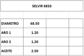 AROS 68.5mm GM SPARK 0.8 STD (3cil) CTI