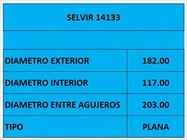 PLACA EMBR DAIHATSU (182mm) (PLANA) VALEO