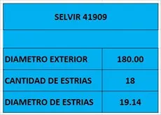 DISCO EMBR 180mm 18 EST GM SPARK 800 WESTLAKE