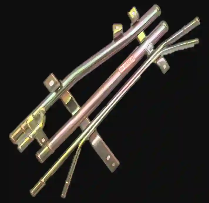 Conjunto de caños de agua de chapa