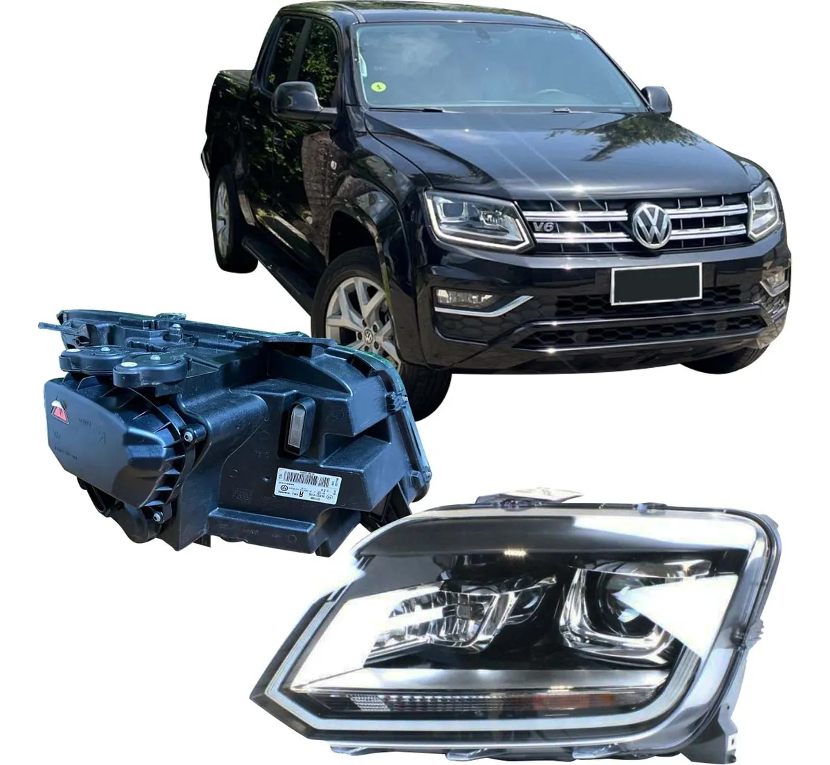 Par de Faros Delanteros con Motor Eléctrico LED