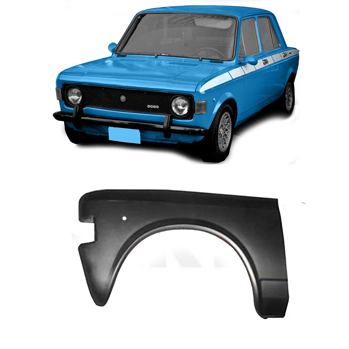 Guardabarro Delantero Izquierdo Fiat 128 Berlina