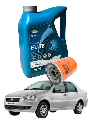 Aceite + Filtro Fiat Siena 1.4 Nafta