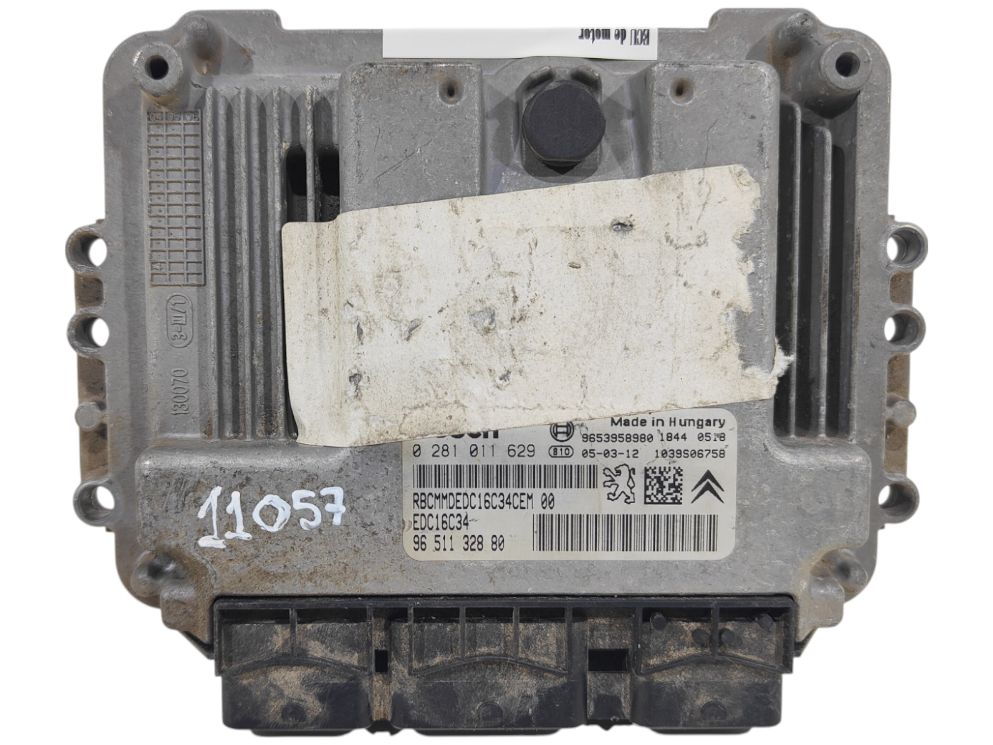 ECU de motor Peugeot Citroen 1.6 HDI 2005, Ref: 11057-K3C9