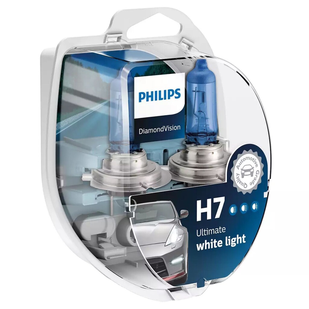 Lámpara halógena 12V 55W H7 Diamond Vision Pack