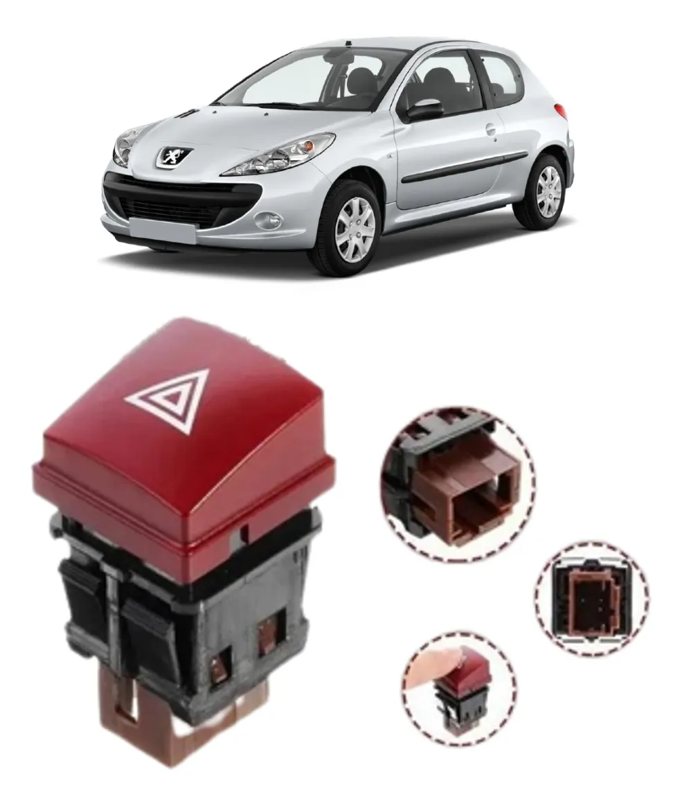 Botón de luces de emergencia para Peugeot 207 – Original 96472122