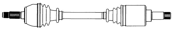 SEMIEJE CIT-PEU AX,SAXO / 106 92- N Y D IZQ 21D LR 22E LC 614MM CORTO