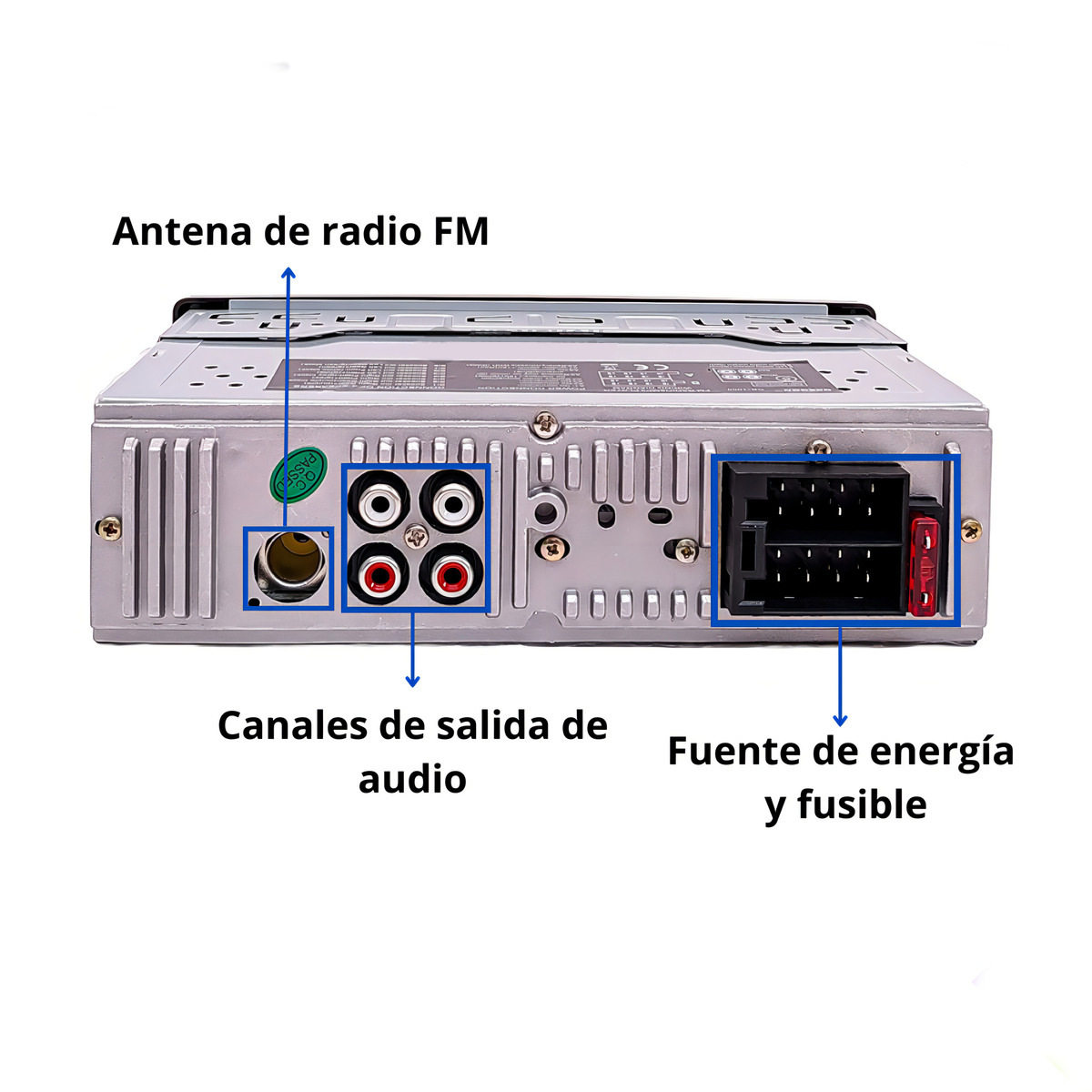 Radio Bluetooth Frente Fijo Sd Mp3 Usb Radio Fm Aux Oregon or-1000