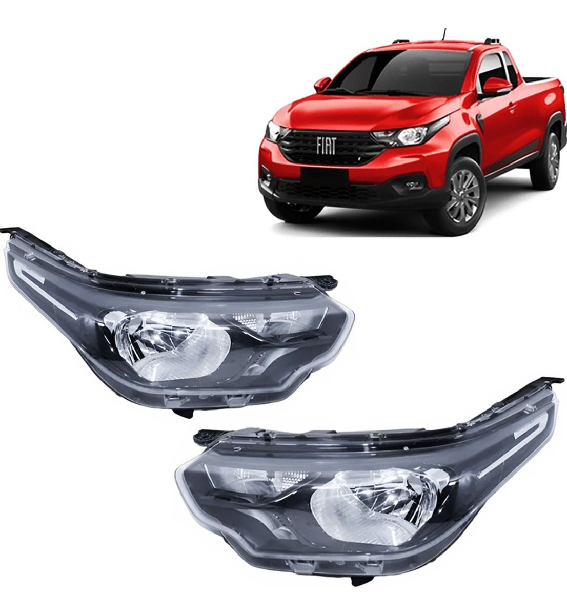 Semióptica Fiat Strada 2021 A 2024 Derecha