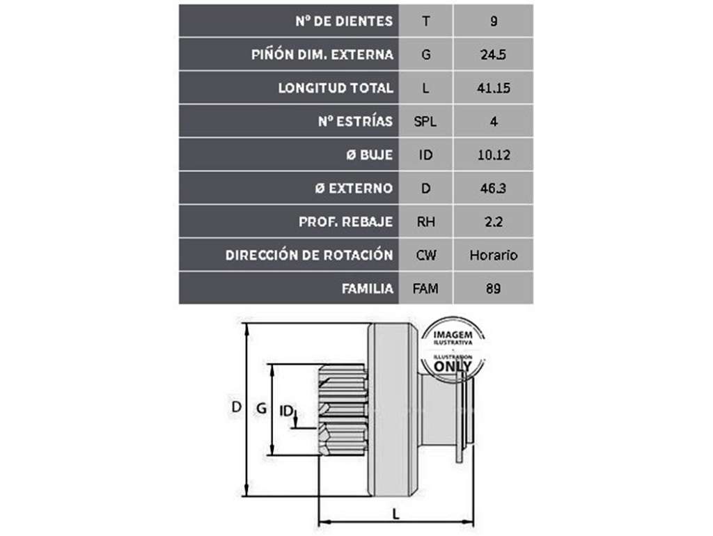 BENDIX VALEO FO KA/FIESTA 10/ 9D. 4E