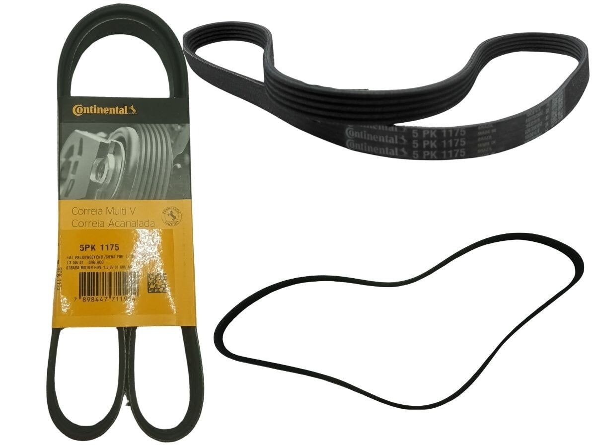 5PK1175 Correa de Accesorios Continental Fiat Agro/Cronos/Fiorino/Mobi/Palio/Siena/Strada/Uno Mitsubishi/Nativa