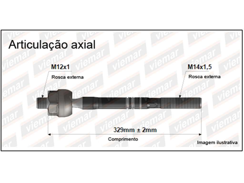 PUNTERO CREMALLERA RE TWINGO II 99/.. DH 329MM