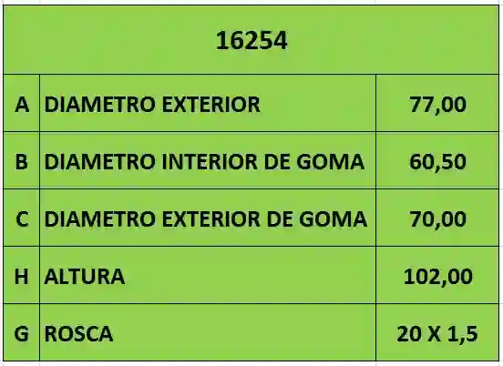 FILTRO ACEITE 20 x 1.5 FIAT (PH4558)