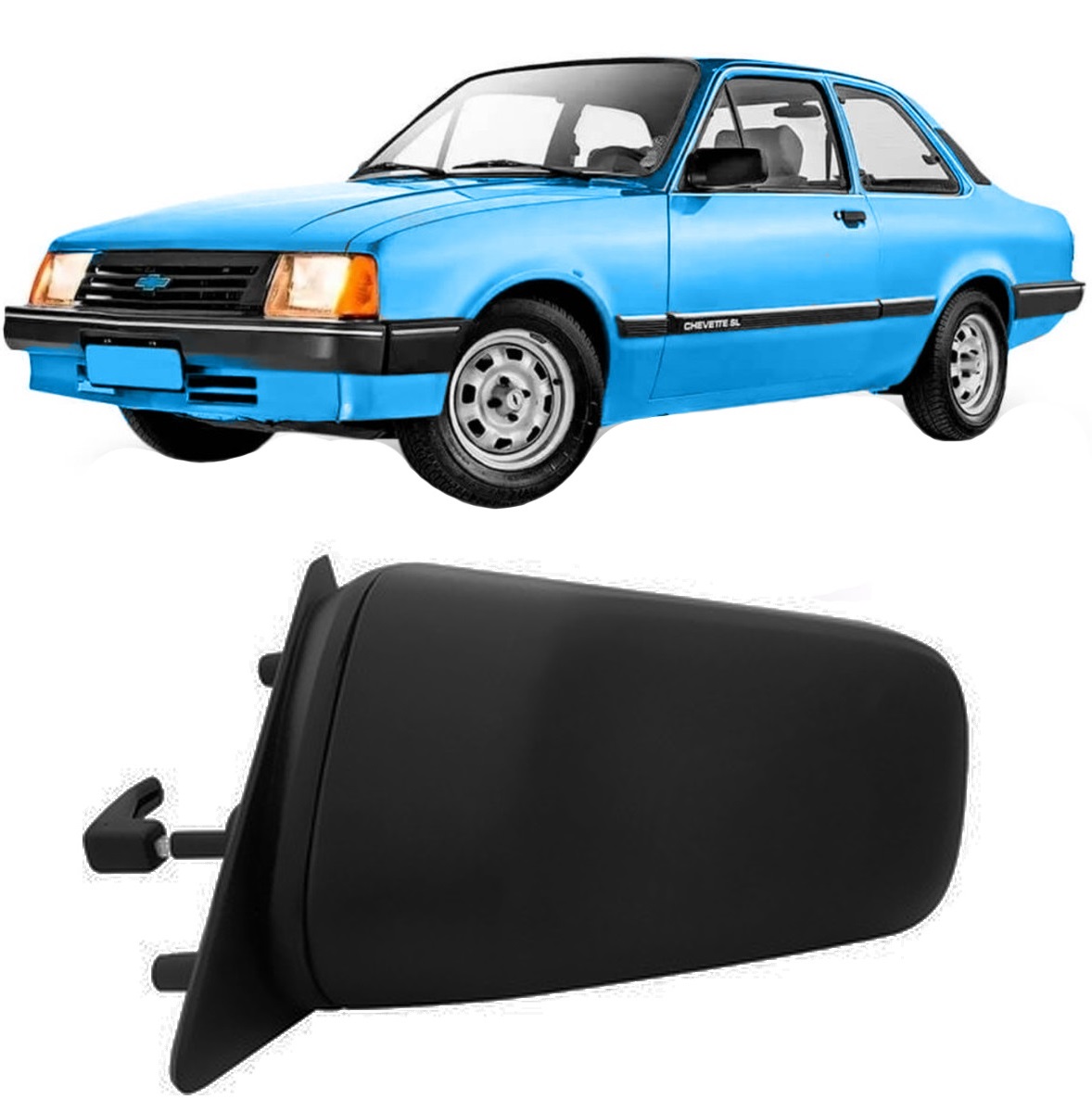 Espejo Chevrolet Chevette 1986  1992 Izquierdo Con Control