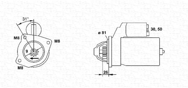 MOTOR ARRANQUE BOXER 2.8 M/MARELLI [VALEO]