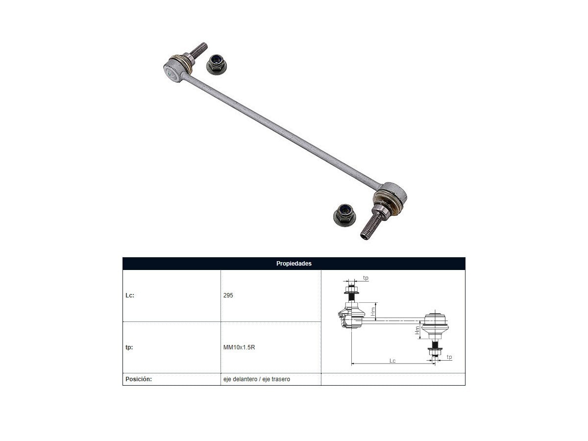 Bieleta Renault Duster/Captur/Oroch 11-25 Der/Izq