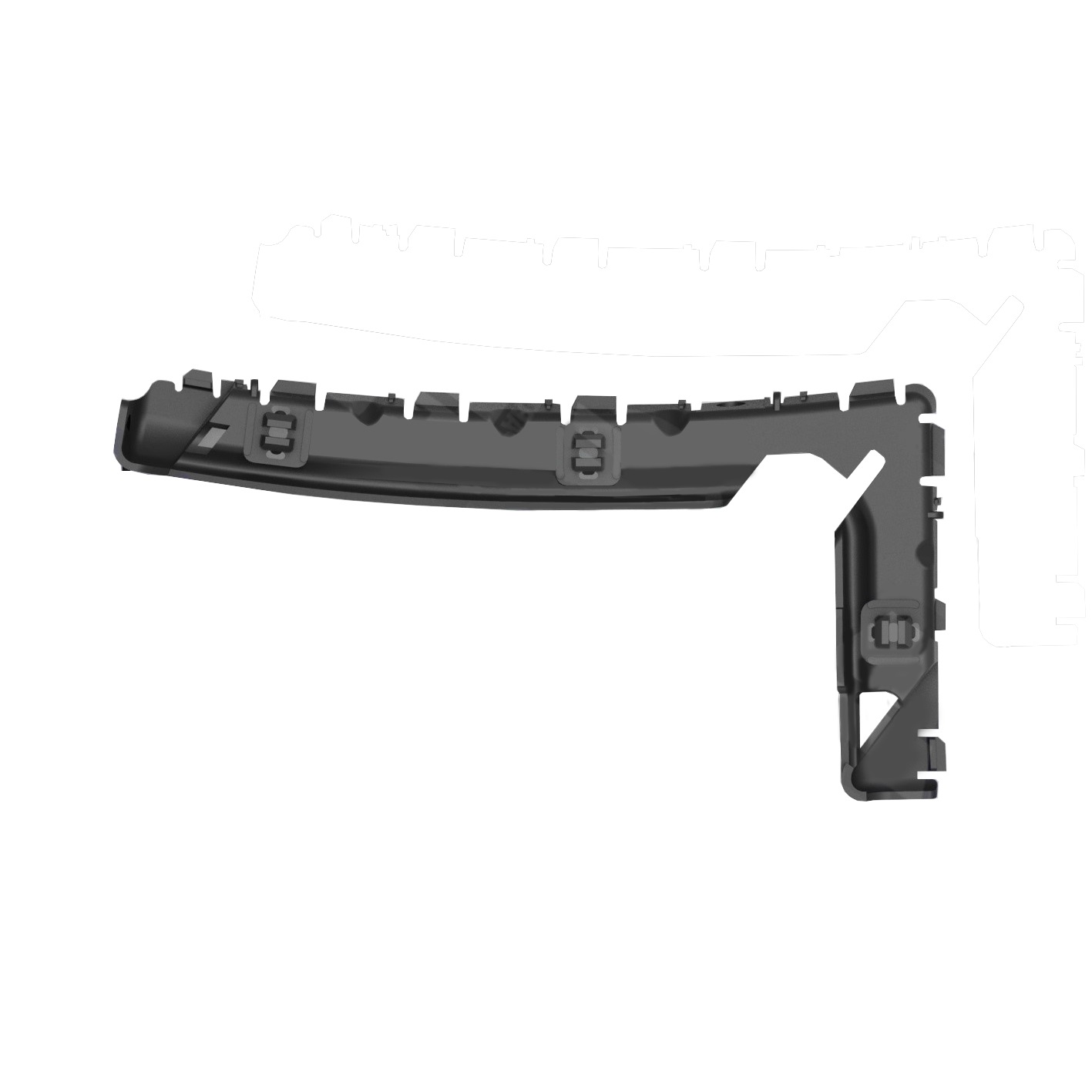 Soporte guía de paragolpes