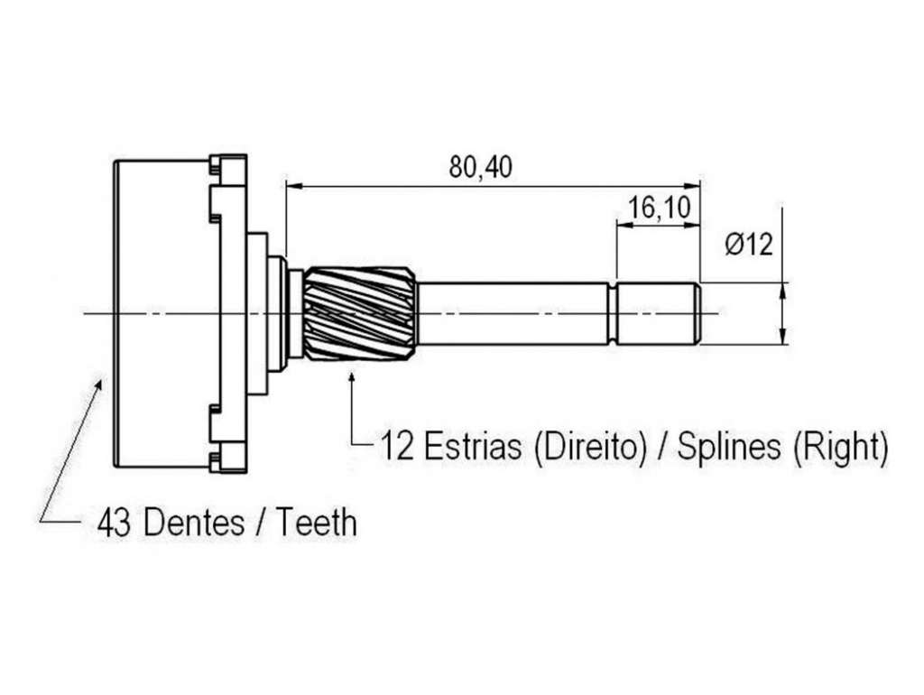 REDUCTOR ARRANQUE DELCO GM S10 4.3 V6