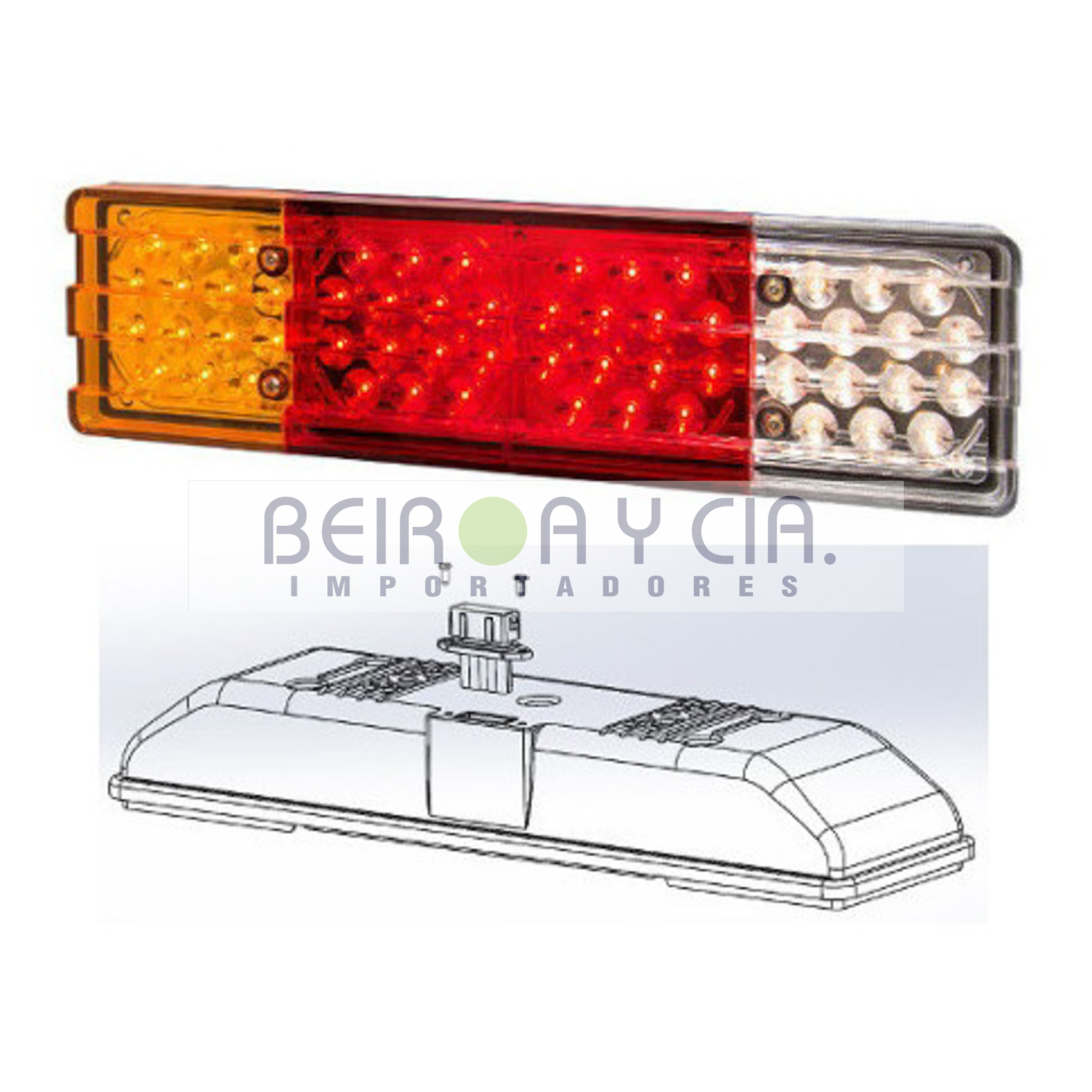 FAROL BAIML 1350 IZQ. TRAS. RECT. MBENZ C/FICHA SV
