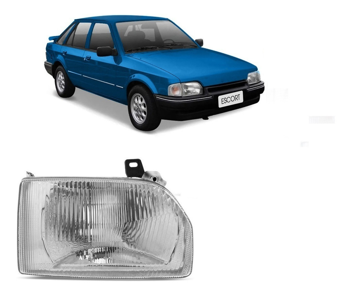 Semioptica Derecha Ford Escort  1988  1992