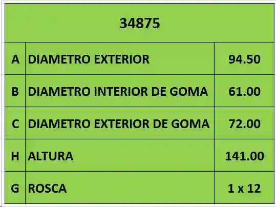 FILTRO ACEITE «1 x 12 FORD (PH2842)