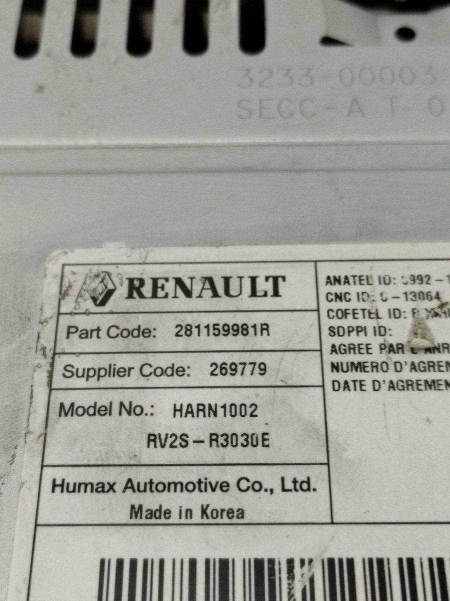Radio Renault Clio Iv 2012-Actualidad Authentique 281159981R