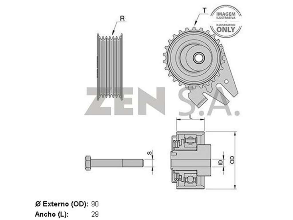RULEMAN TENSOR PK FO RANGER 3.0 DSL 05/12