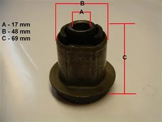 Buje de bastidor trasero
