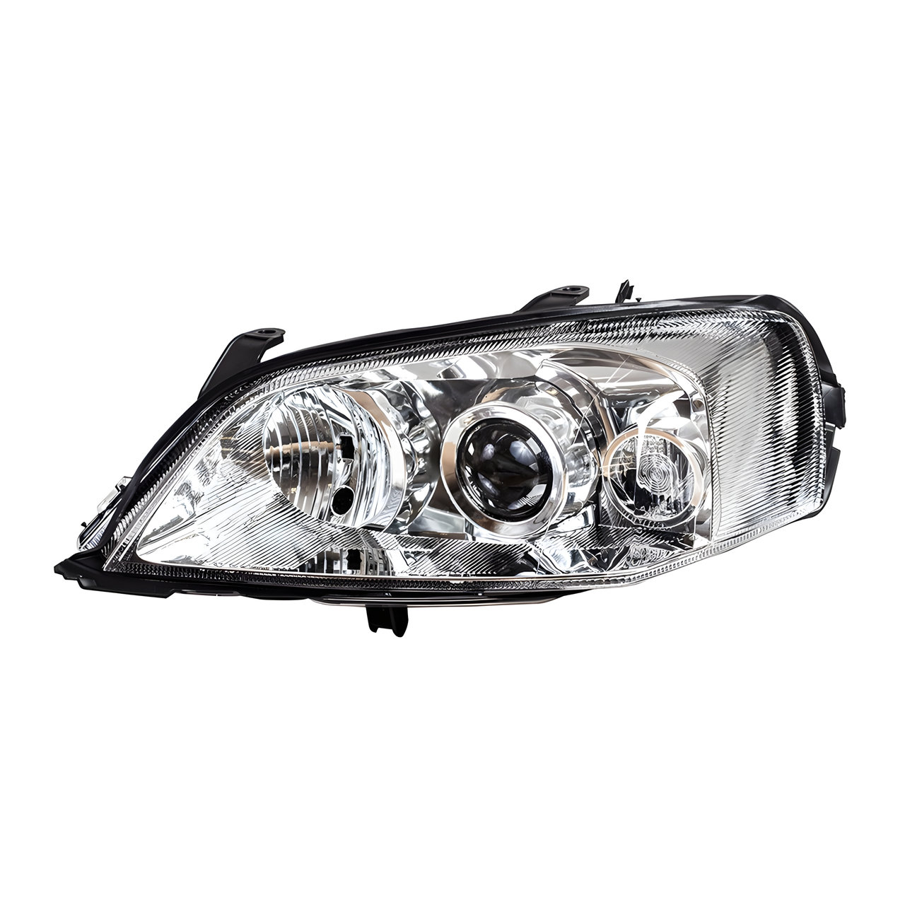 SEMIOPTICA IZQ. FONDO CROMADO M/ELECTRICO (H1/H7) -TYC-