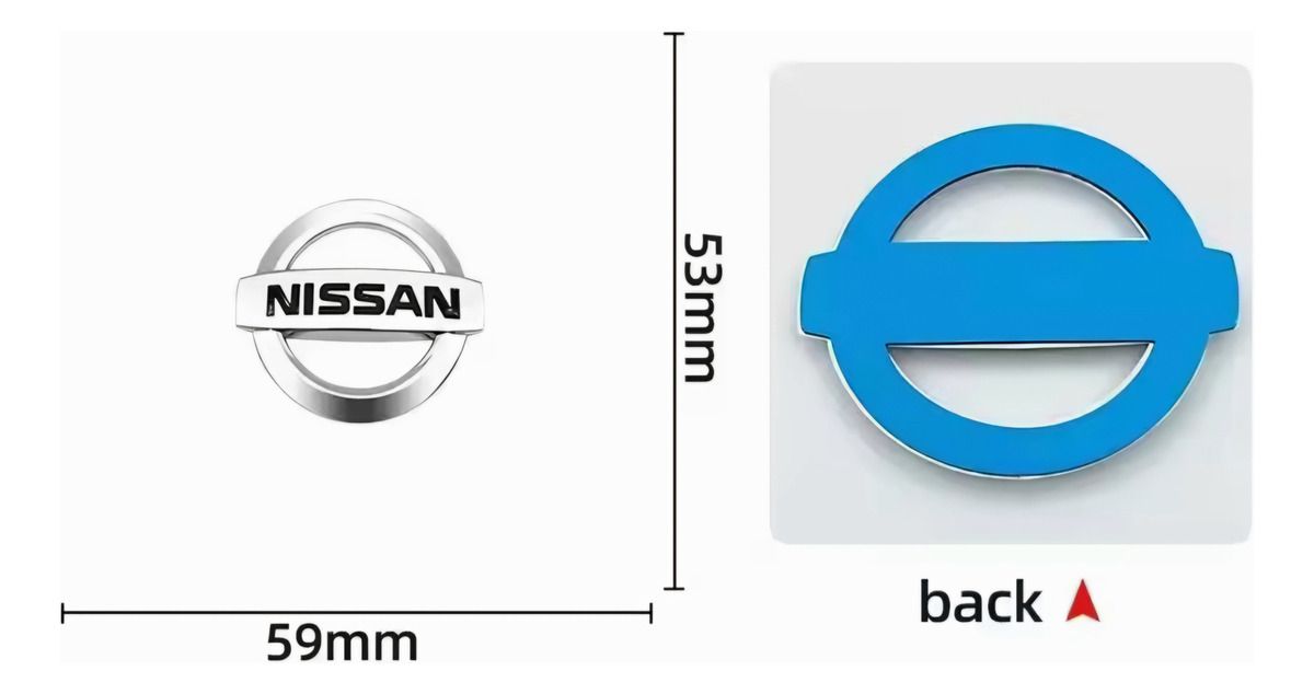 Emblema Nissan Pequeño 59 X 53 Mm