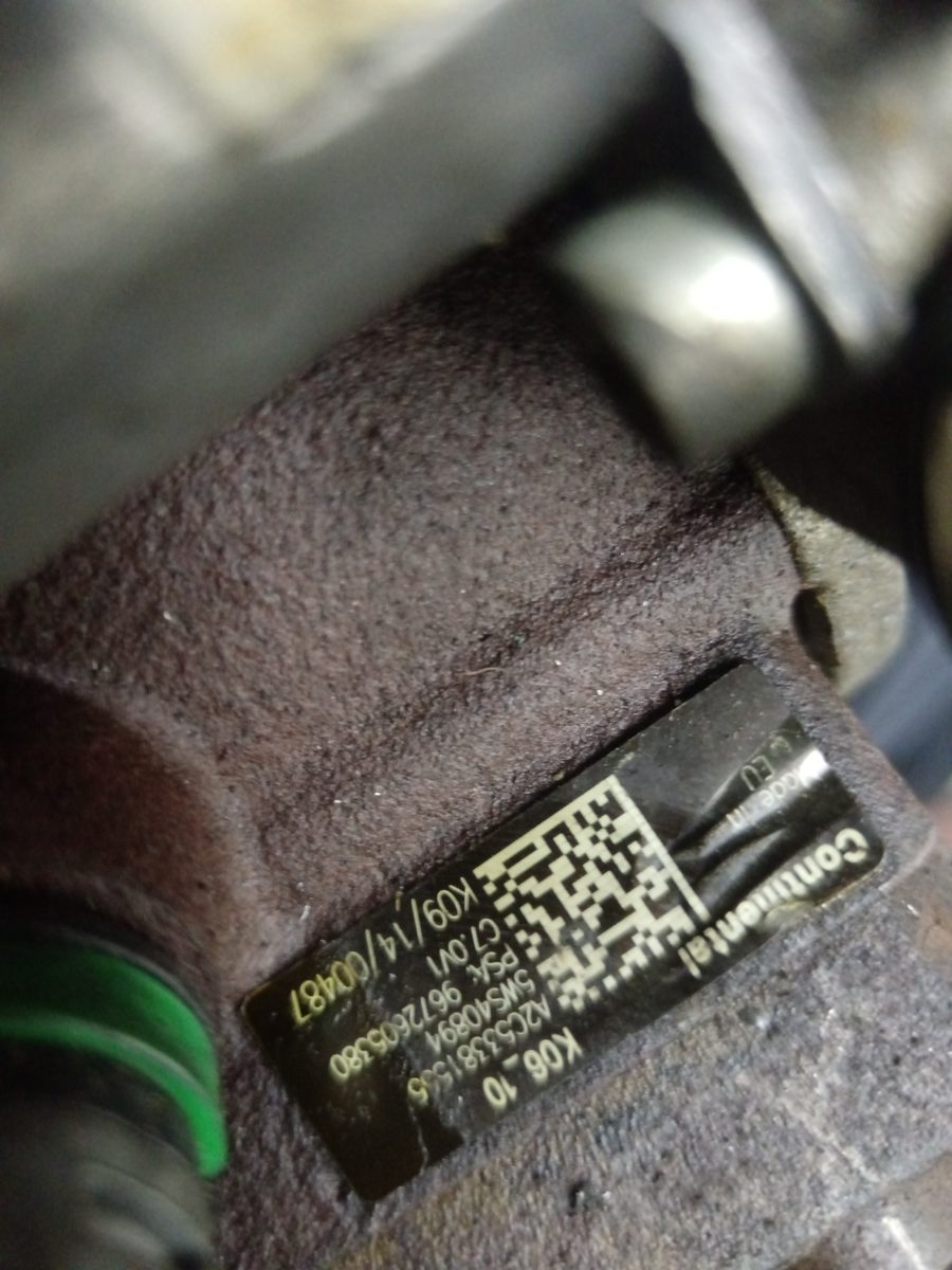Bomba Inyeccion Peugeot 308 2007-2013 1.6 HDi FAP 1.6L 82kW 9672605380