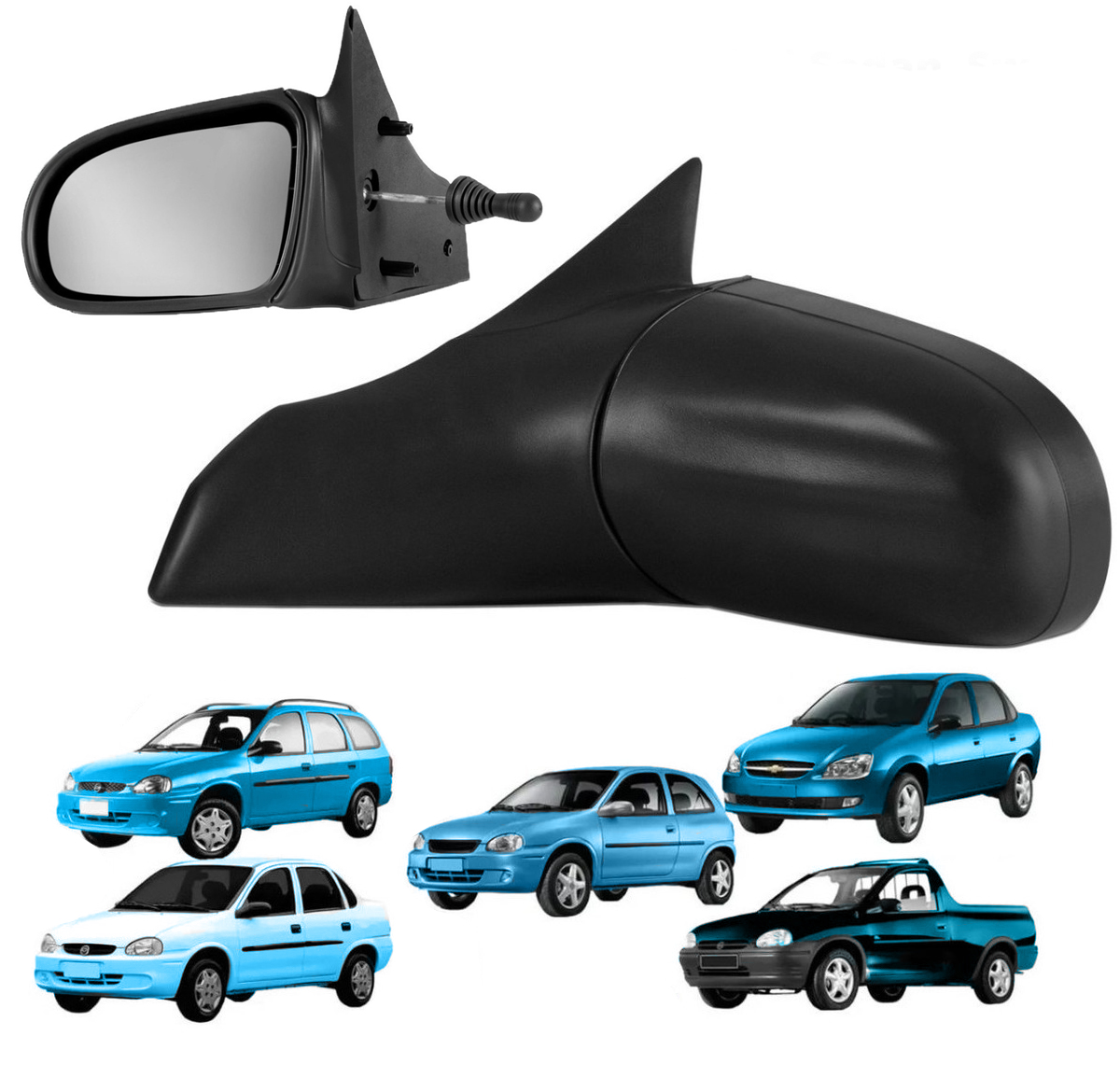 Espejo exterior Izquierdo chevrolet Corsa   Wagon  Pick-up   Classic 1993 al 2016