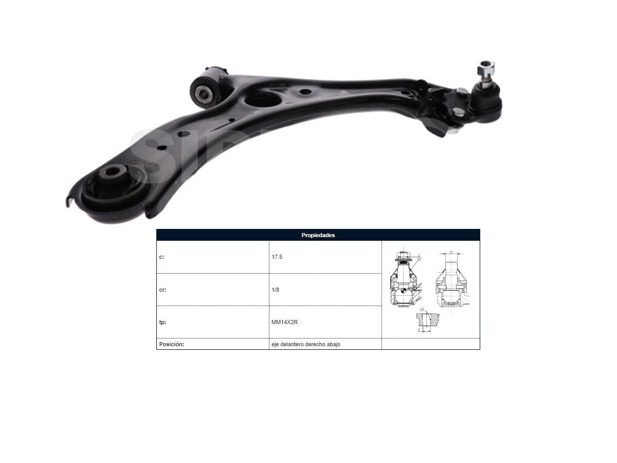 Parilla De Suspension Delantera Honda Hr-V 14-25 Der