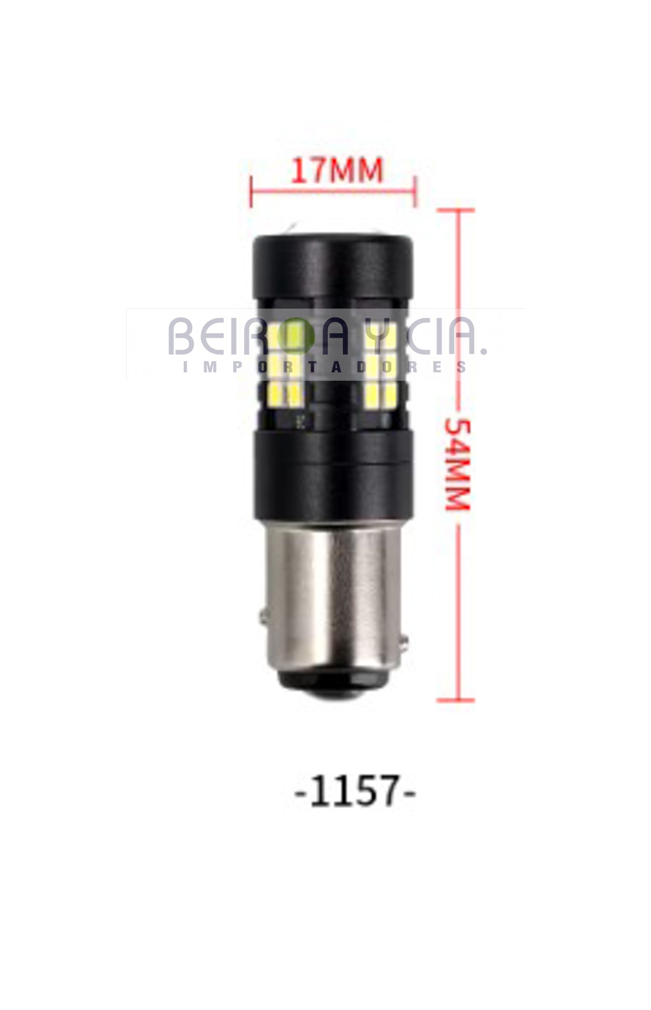 LAMPARA LED XE BAY. 12-24V 2 POLOS 21 LEDS = 1077