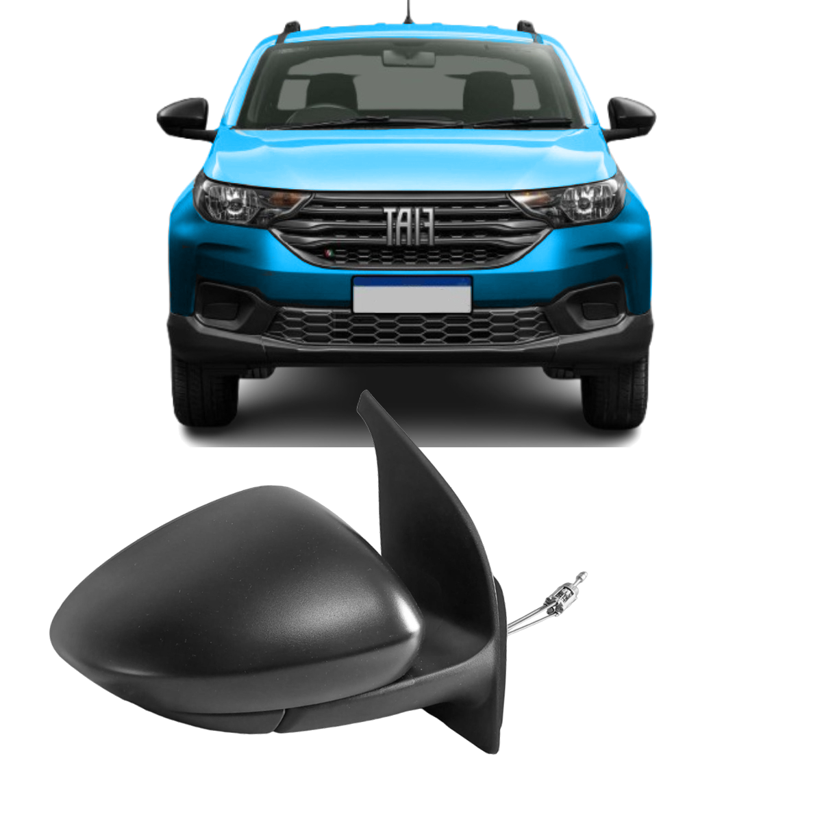 Espejo retrovisor exterior derecho con comando